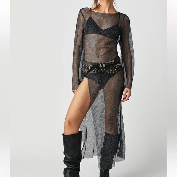 Free People Dresses & Skirts - Free People Long Sleeve Remi Maxi Tee